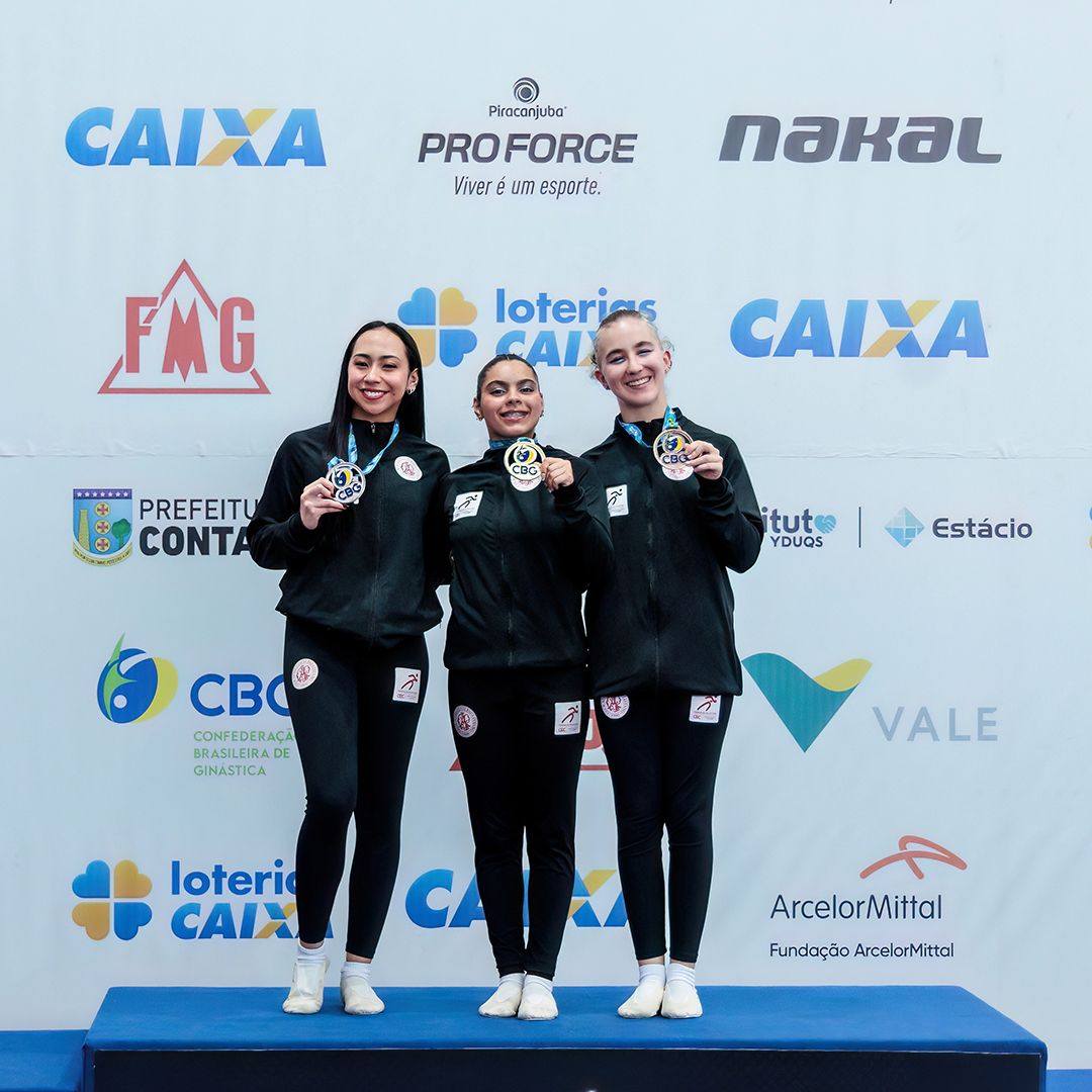 Paulistano é vice do Brasileiro 2026 de ginástica de trampolim, em Minas Gerais